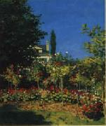 Claude Monet Flowering Garden Spain oil painting artist